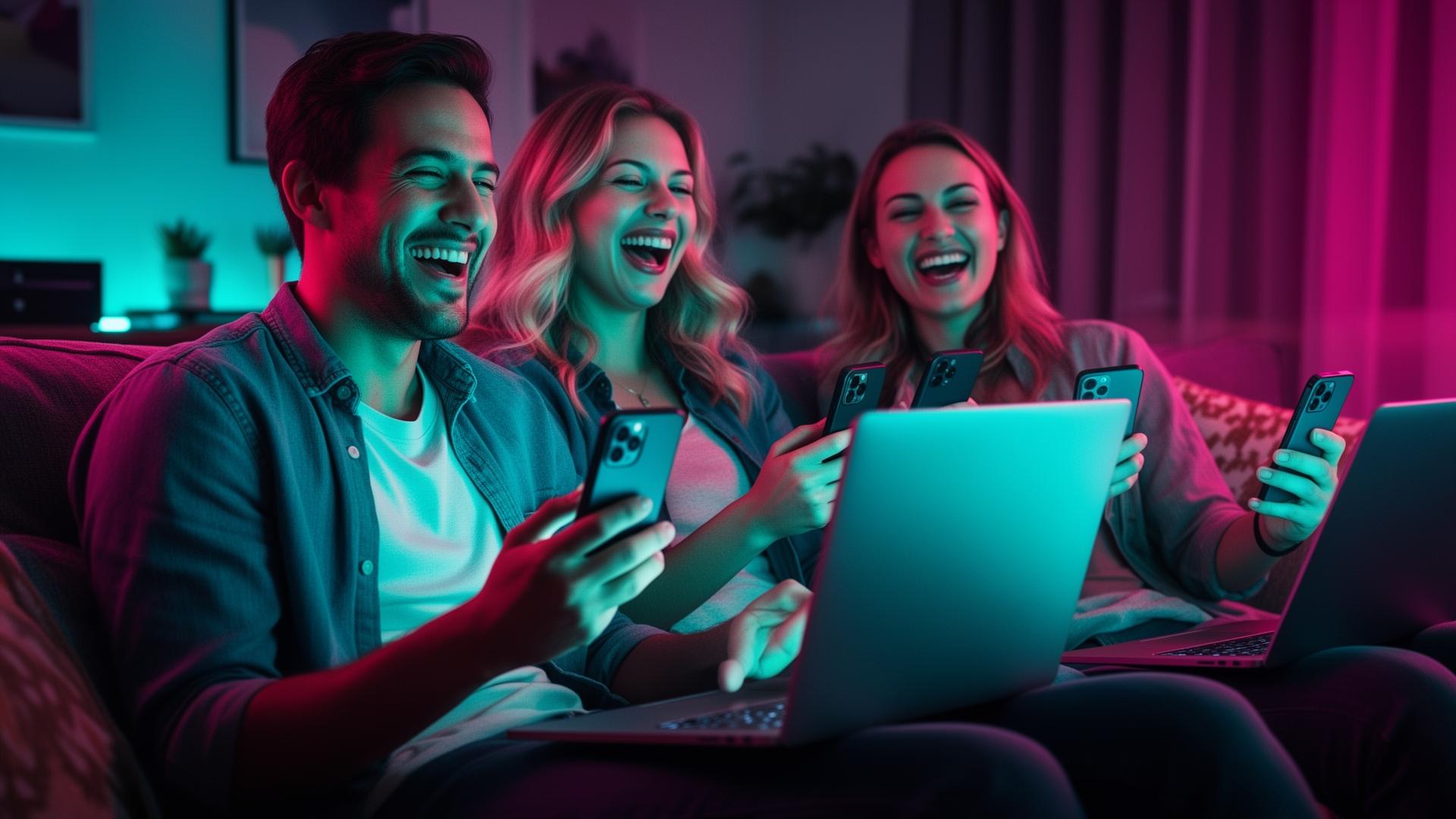 Friends co-streaming together